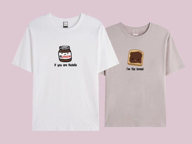 Matching T shirts for Couples -Couples T shirts – If you are Penut Butter I’m the Bread