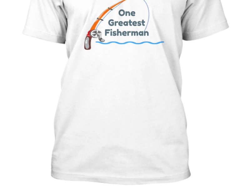 Matching Personalised T-Shirt for couple - One greatest fisherman & The best catch of the life