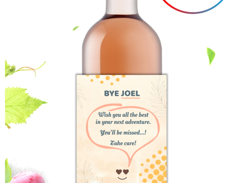 Personalised Wine Label - Goodbye Gift to a Colleague